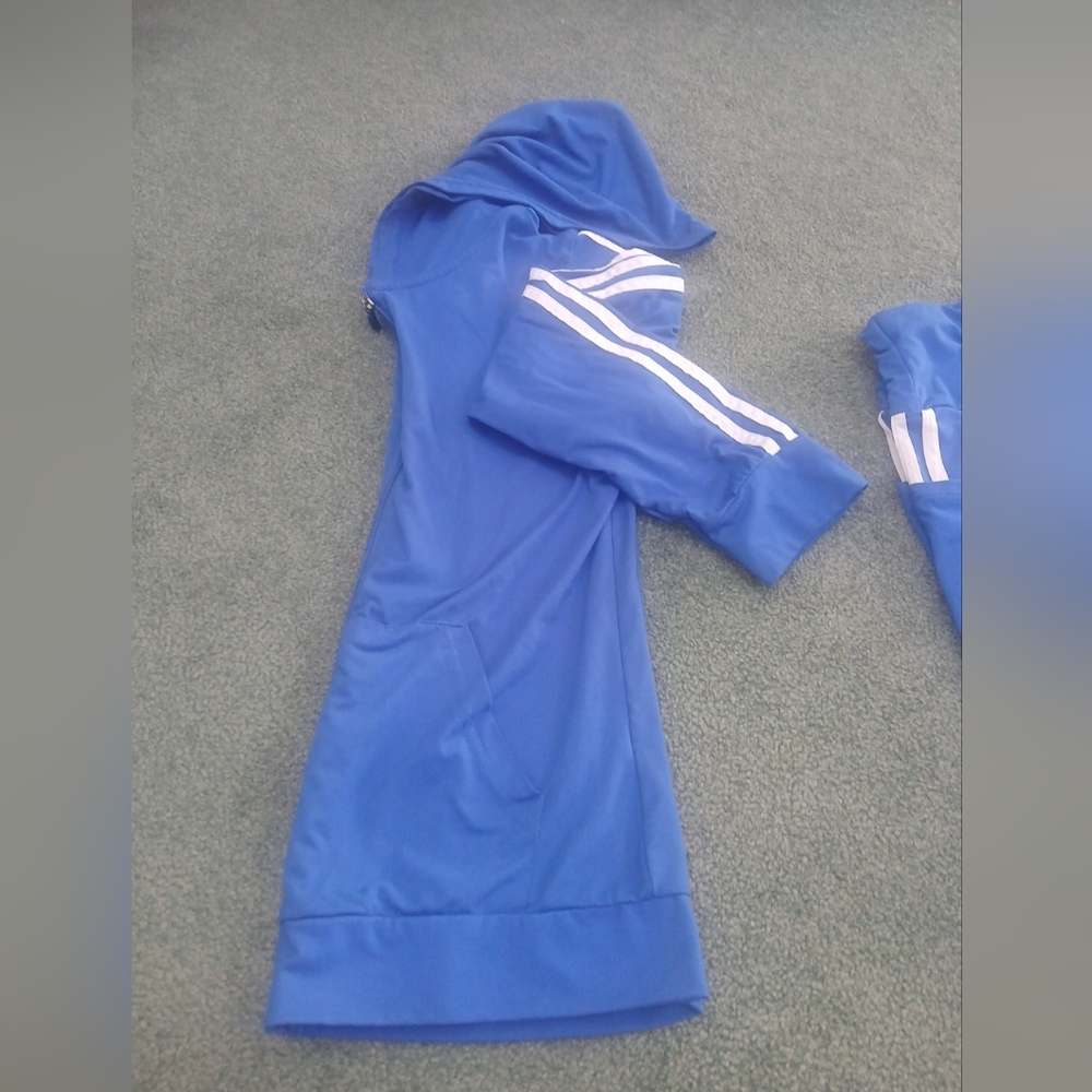 Blue Women's Two-Piece Track Jacket & Pants Set - Picture 3 of 9